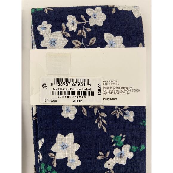 Bow Tie & Pocket Square Bundle - Alfani Laurel Stripe & Bar III Floral Print NEW - Picture 11 of 11